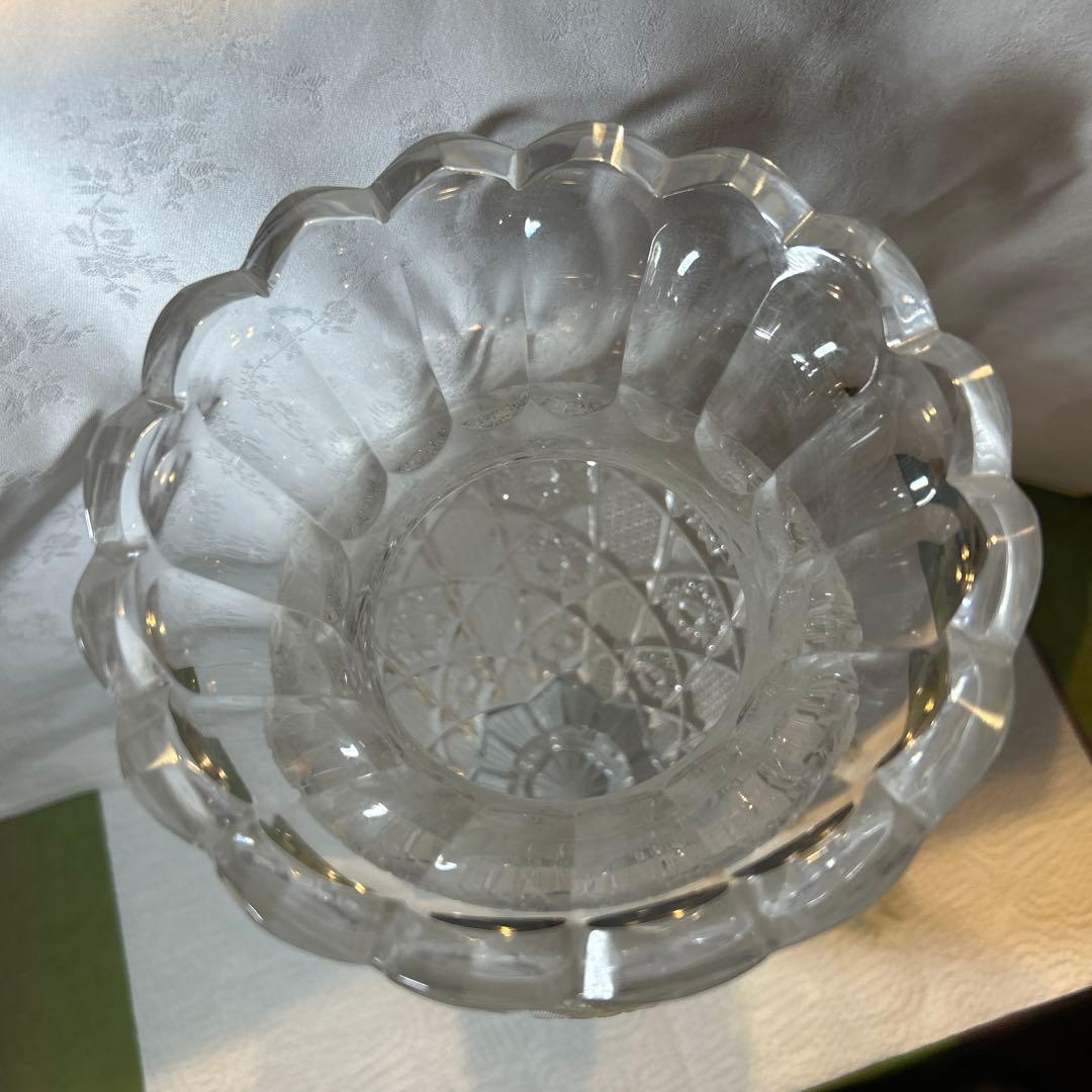 ELBE crystal 花瓶 フラワーベース エルベクリスタル ドイツ製