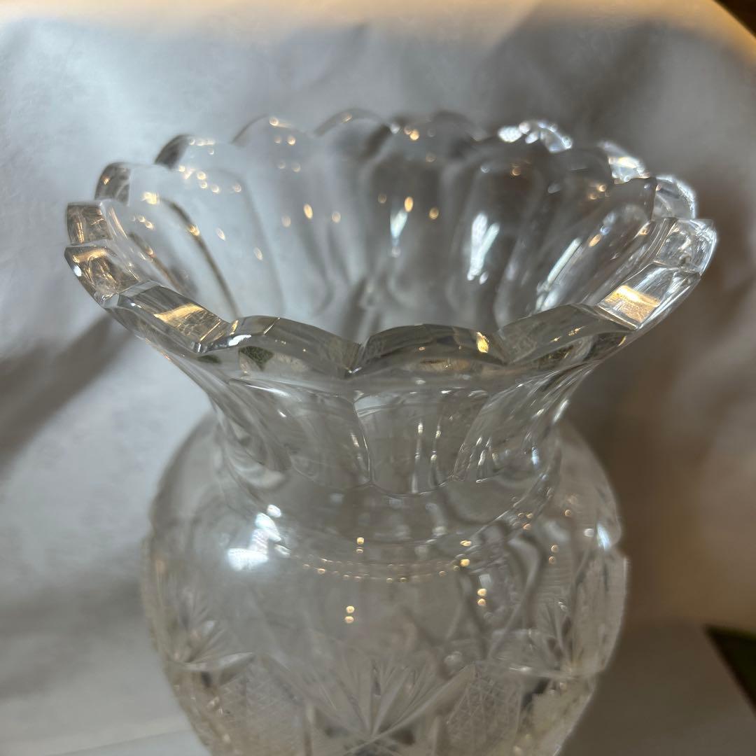 ELBE crystal 花瓶 フラワーベース エルベクリスタル ドイツ製