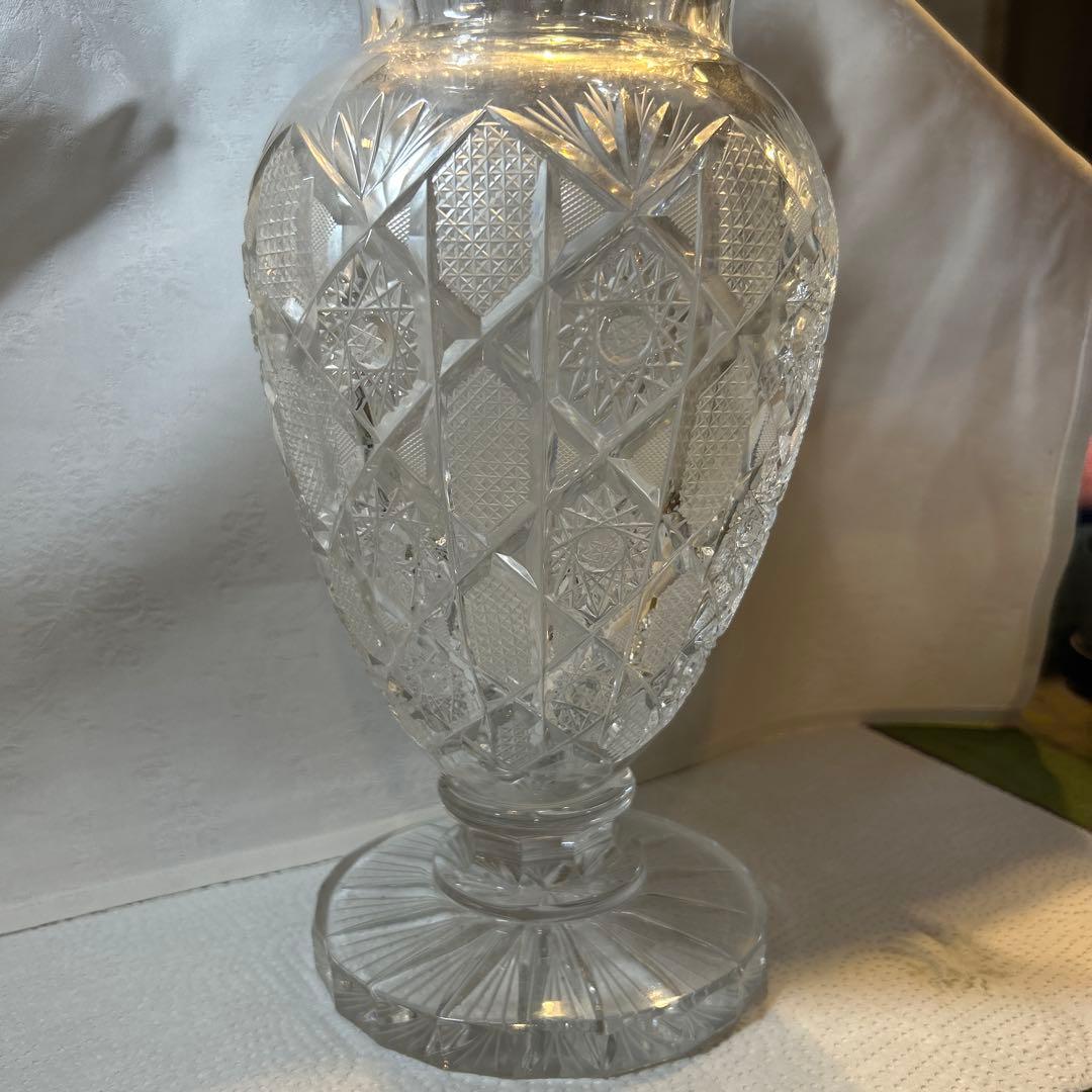 ELBE crystal 花瓶 フラワーベース エルベクリスタル ドイツ製