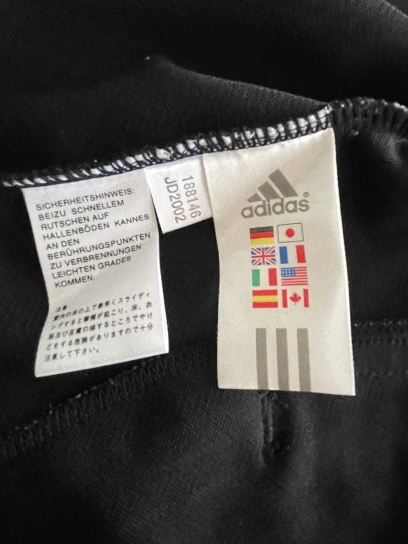 adidas ラスタカラージャージ上下セット ブラック　レゲエ