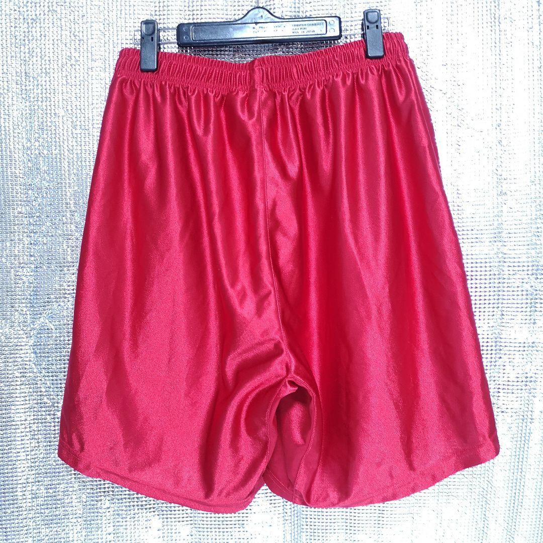 サッカー部　サッカー　パンツ　ナイキ　光沢レッド　XL