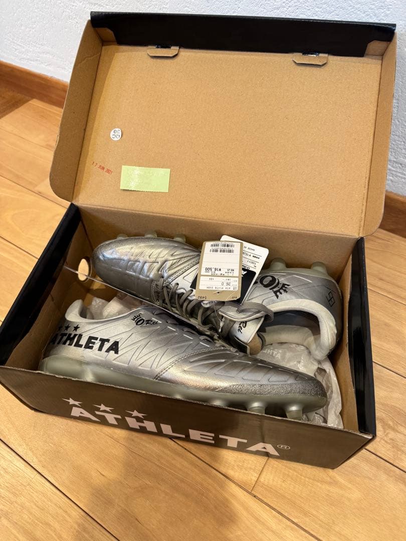 【ヴァイデンフェラーさま】ATHLETA サッカーシューズ 26.0cm 箱付き