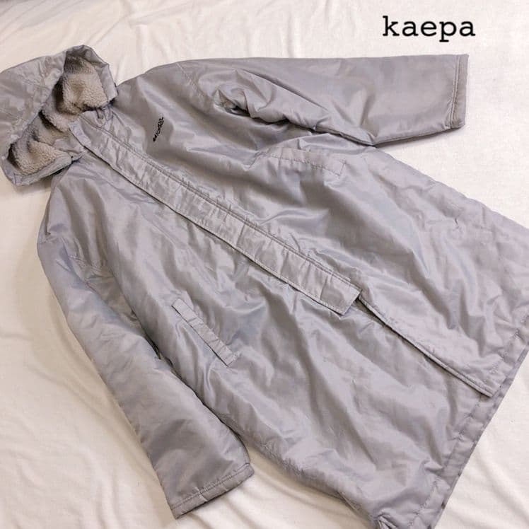 Kaepa シルバー フード付きベンチコート