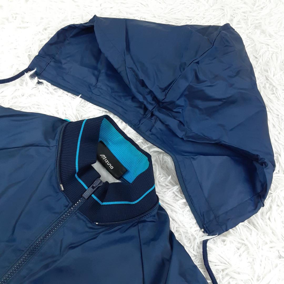 希少90s◎ミズノ ナイロンセットアップ ネイビー 紺 ミズノスーパースター