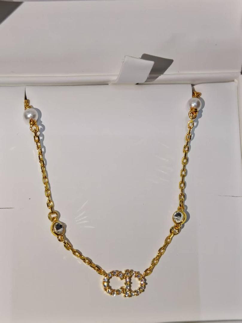 Dior CDロゴ ネックレス ゴールド 美品