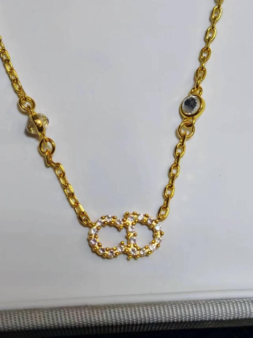 Dior CDロゴ ネックレス ゴールド 美品