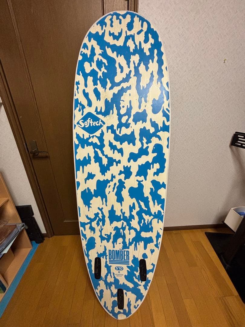 Softech BOMBER 5'10\" ファンボード　手渡しのみ