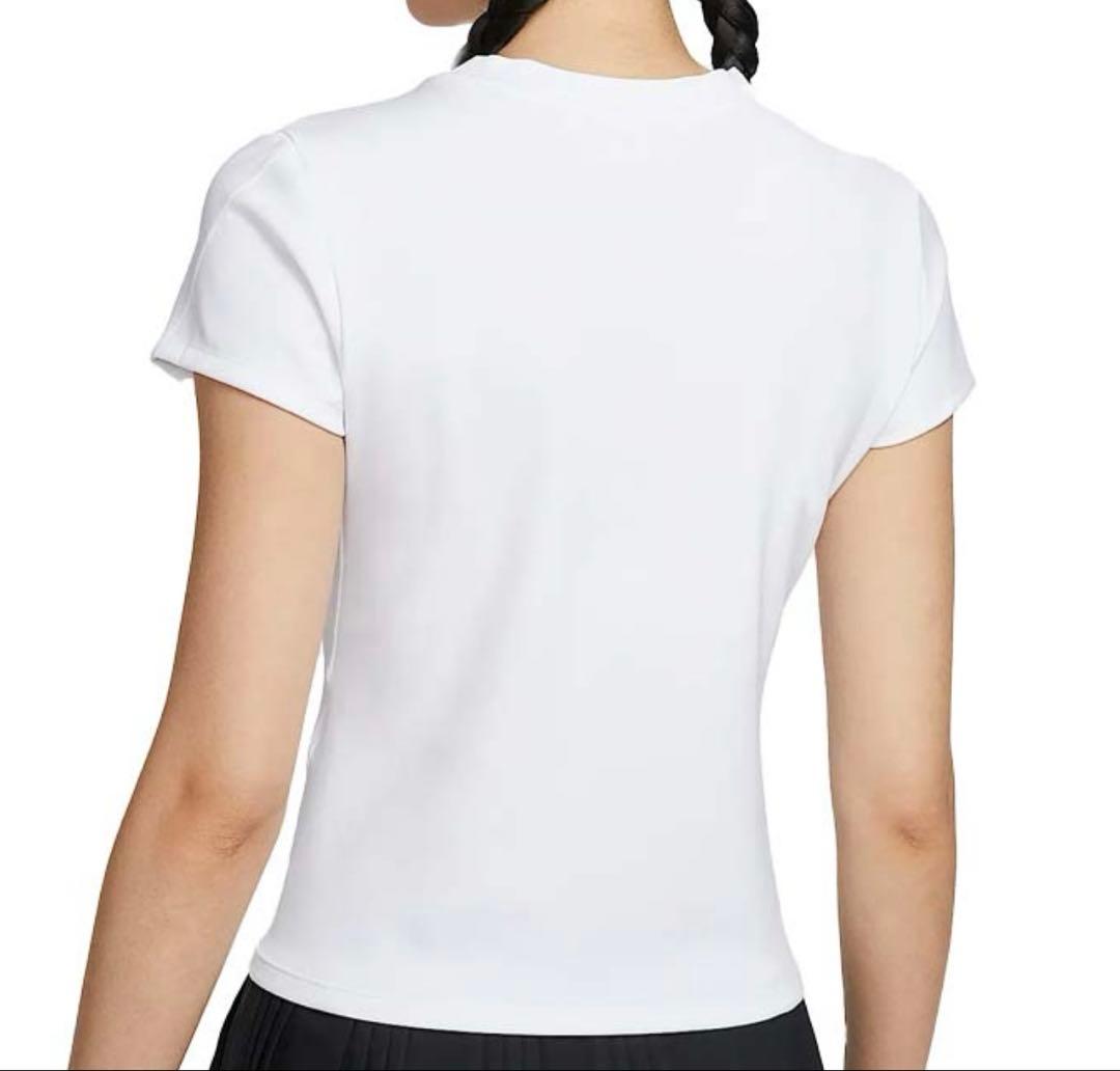 ナイキ　ウィメンズ Dri-FIT ショートスリーブ テニストップ　ホワイト　L