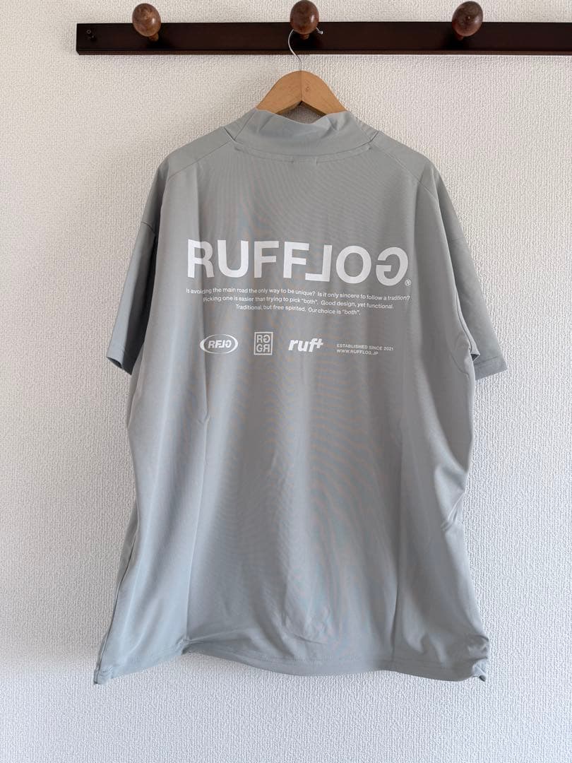 ラフロッグ　モックネック　ティー　 サイズM RUFFLOG