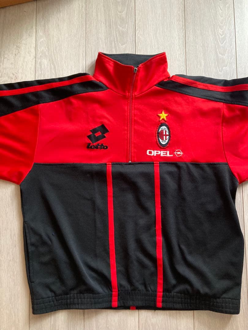 A.C. Milan ジャージ / lotto Lサイズ ロッソネロ