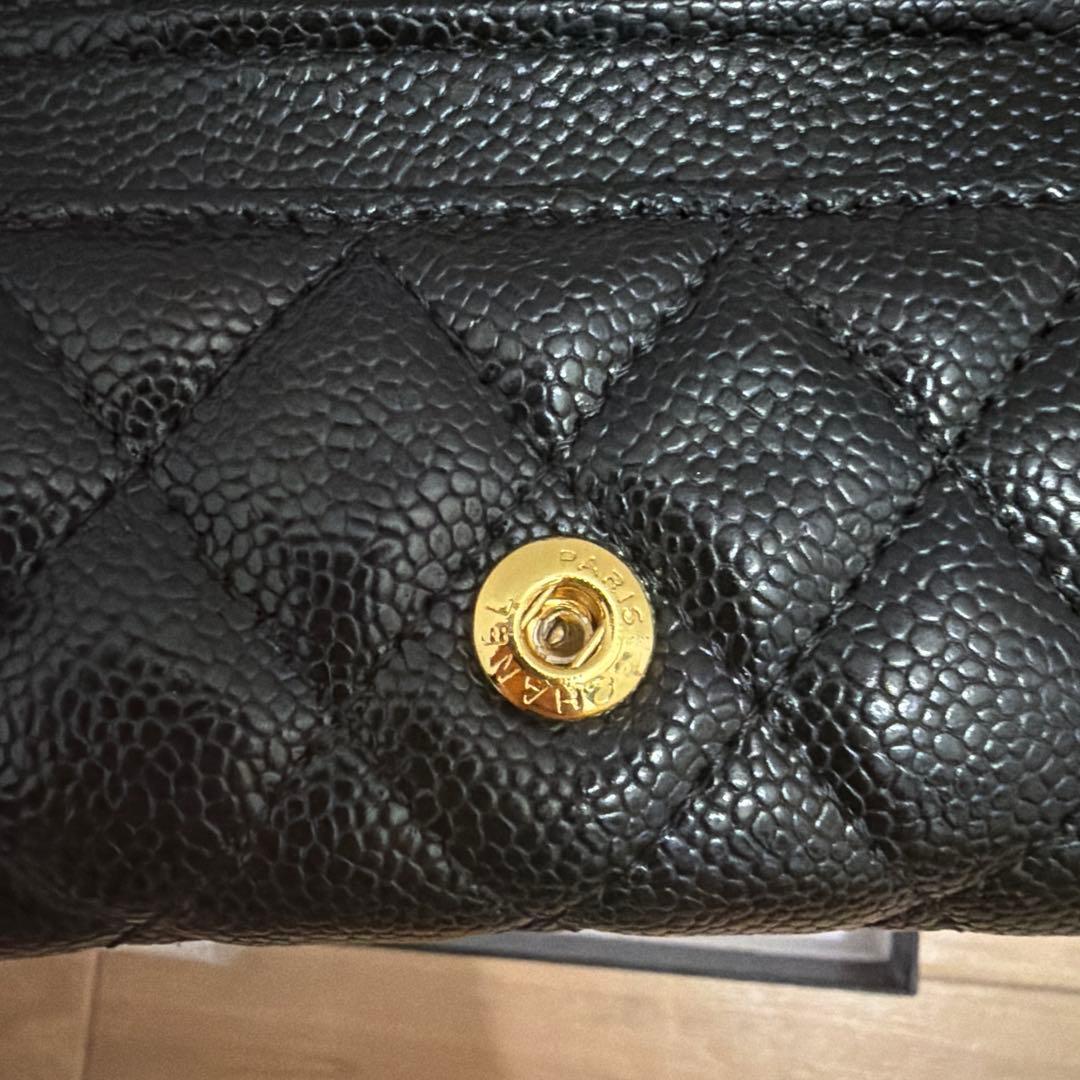 CHANEL ノベルティーブラックレザー ケース