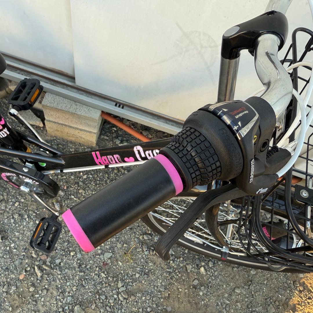 HOBSFACT子供用自転車 22インチ　ブラック　6段変速　116cm〜