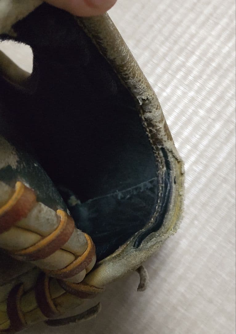 東駒 硬式グローブ 外野手 ベージュ系 used