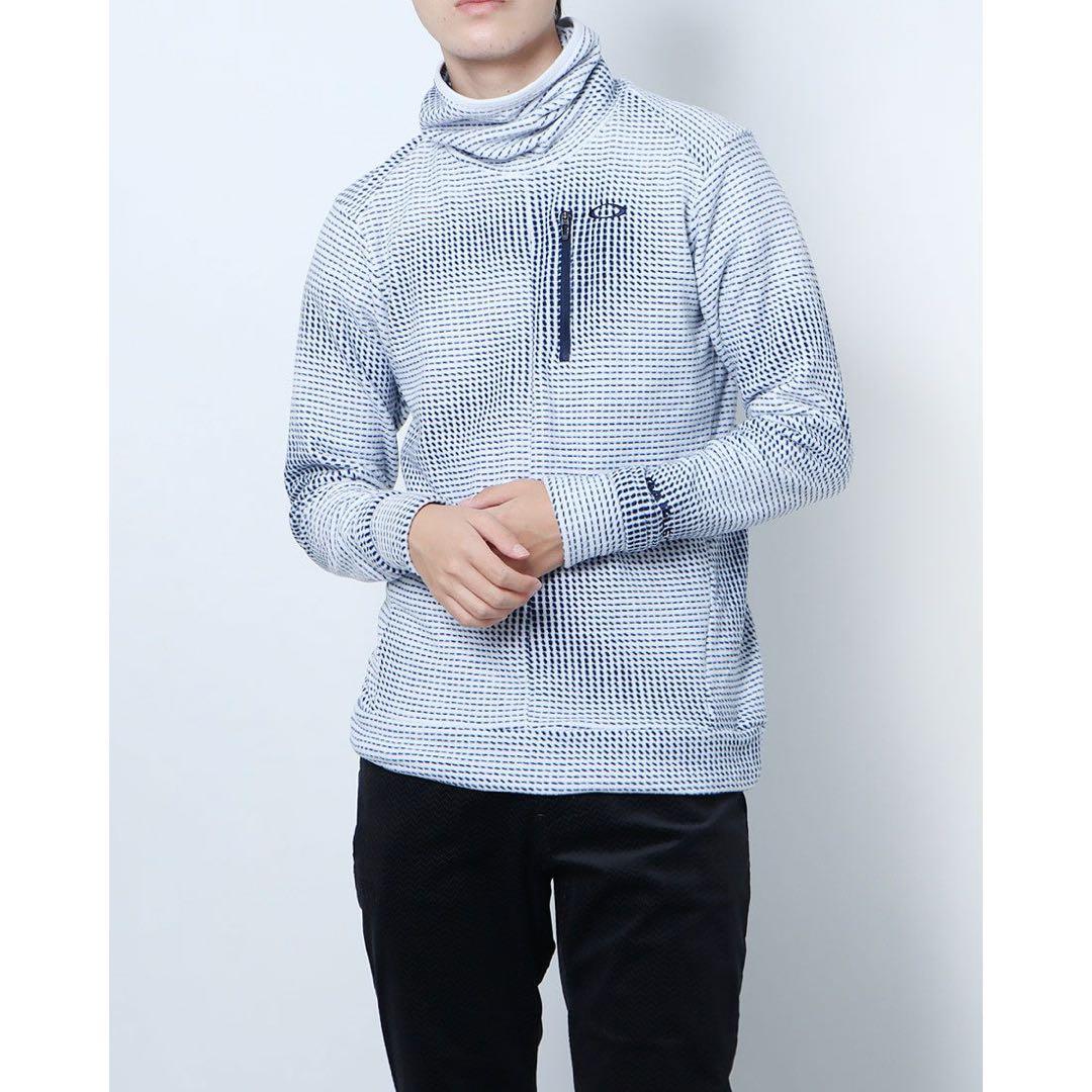 美品★ OAKLEY オークリー　メンズ ゴルフ 長袖シャツ ホワイト　XL