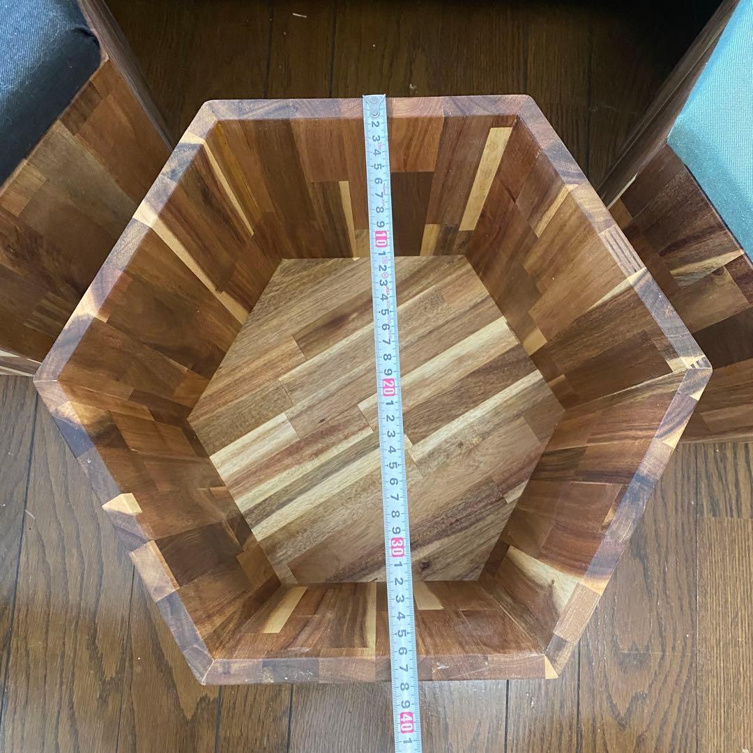 DIY 六角形スツール収納　一個