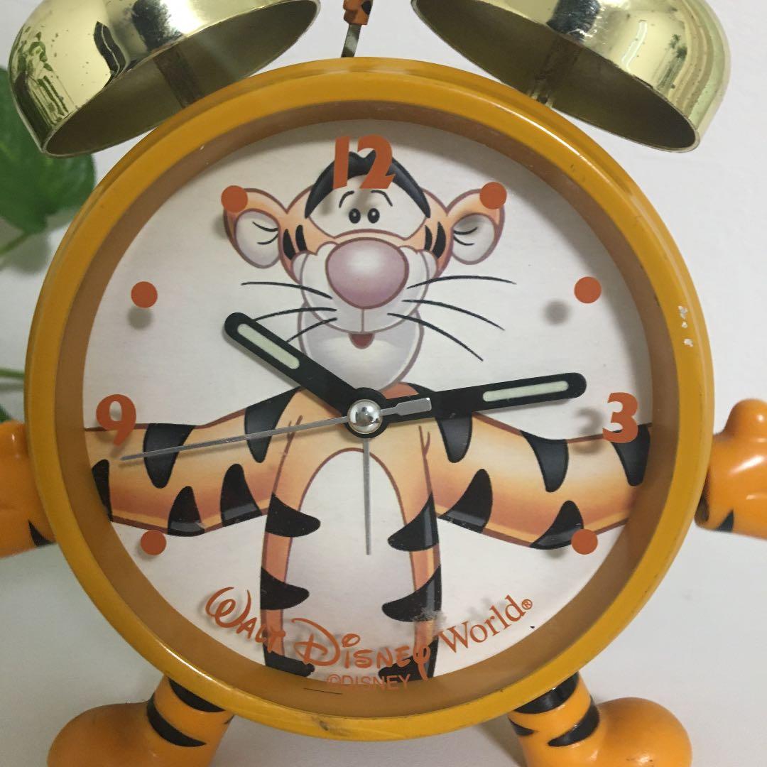 希少　レトロ　Disney   ティガー　　　　　　　　　　　　　　目覚まし時計