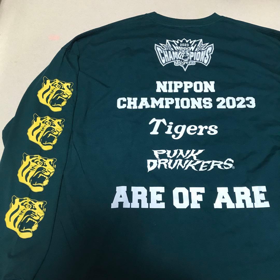 未使用 パンクドランカーズ L 阪神タイガース Tシャツ 長袖 優勝 ロンT