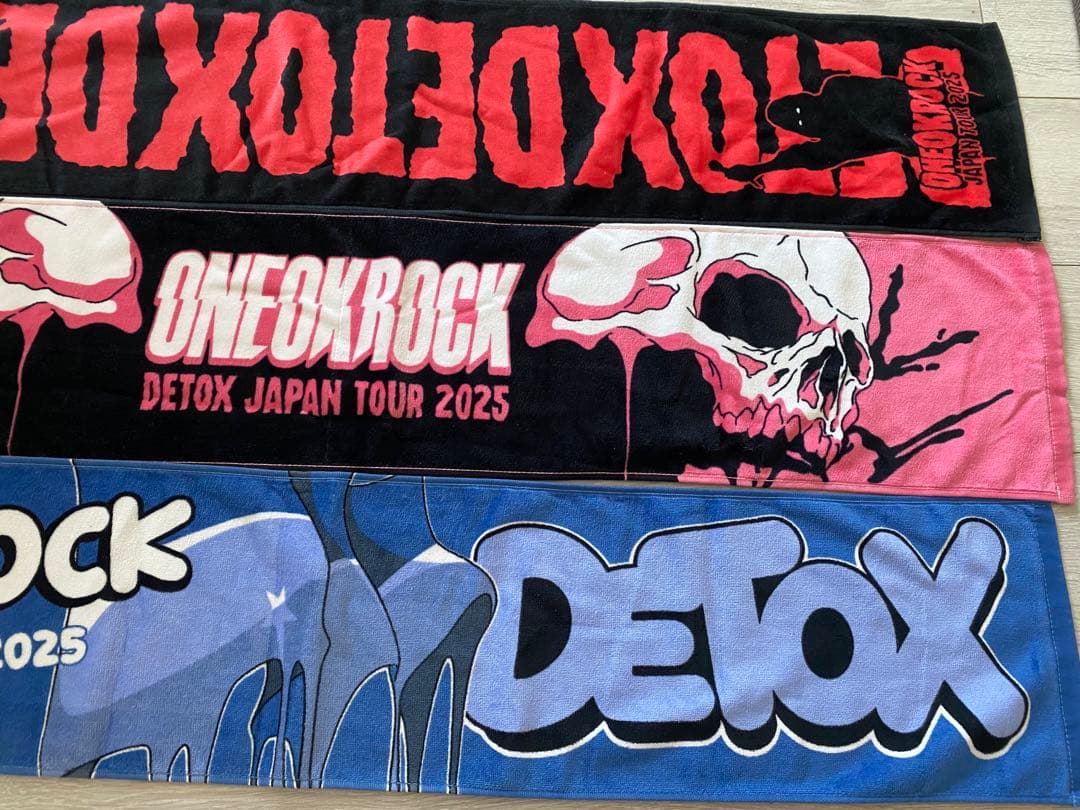 ONE OK ROCK DETOX 2025マフラータオル　3枚セット　未使用