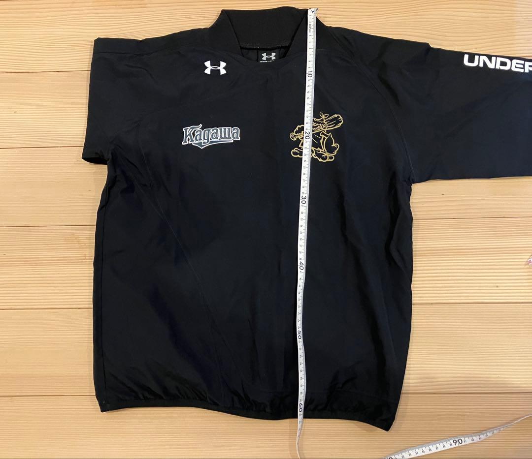 野球スクールポルテウィンドブレーカー UNDER ARMOUR 黒色 長袖