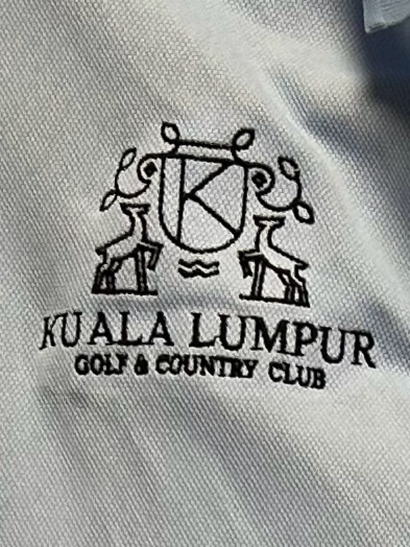 【日本未発売/名門KLGCC】Nike ゴルフ長袖ポロシャツ 希少刺繍 M