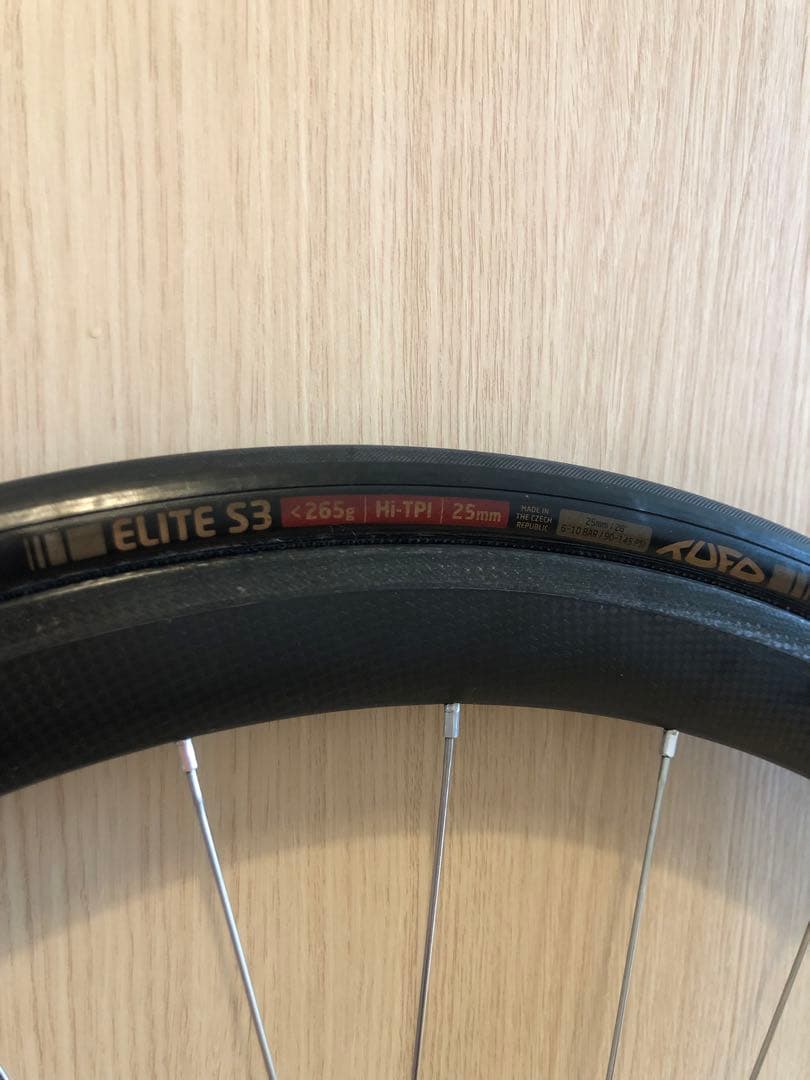 手組みカーボンホイール シマノ11s 軽量約1200g中古チューブラー 700C