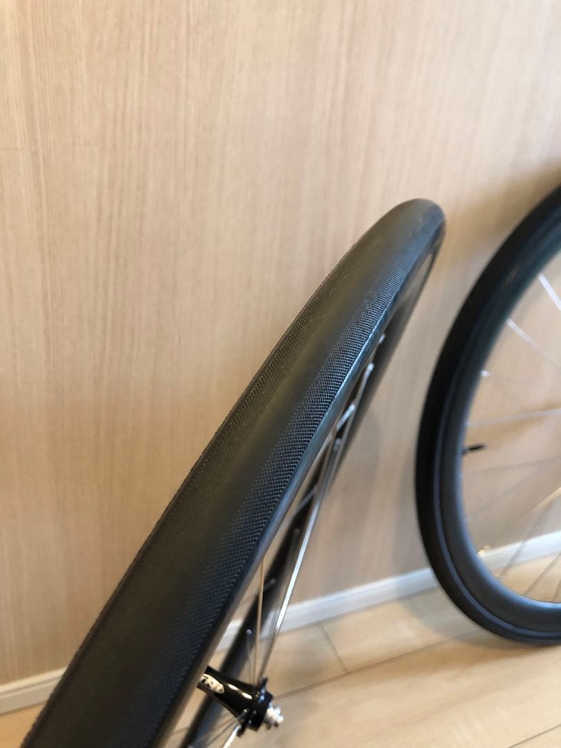 手組みカーボンホイール シマノ11s 軽量約1200g中古チューブラー 700C