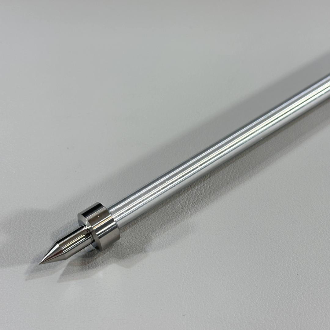8mm チェロ エンドピン 新品 特注品 超々ジュラルミン製 溝付き a1438