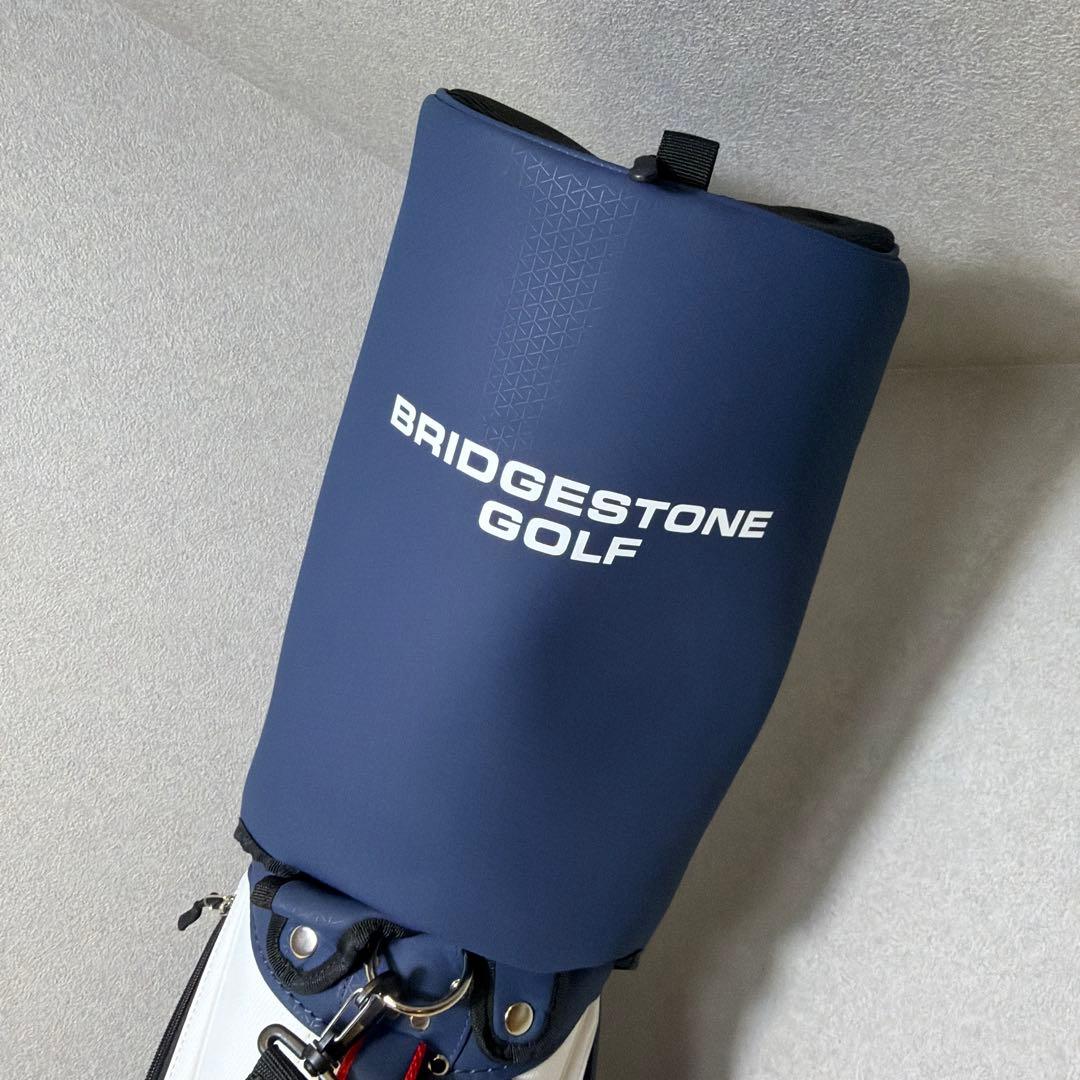BRIDGESTONE GOLF キャディバッグ ネイビー/ホワイト/レッド