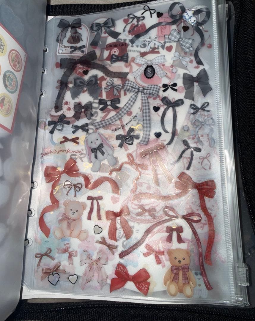A 5 シール帳完成品　ボンボンドロップシールなど