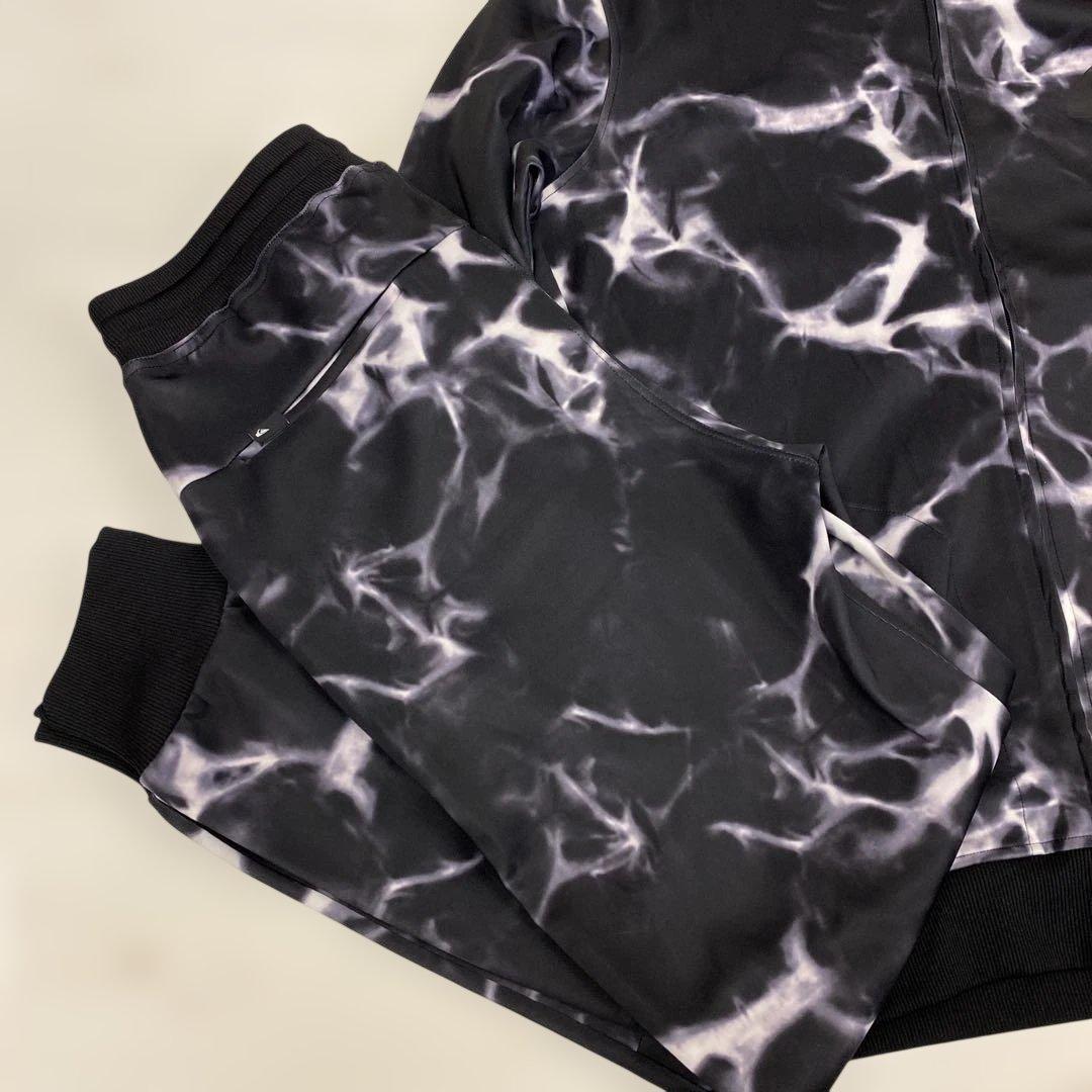 QUIKSILVER クイックシルバーマーブル模様 ジャージ セットアップ XL