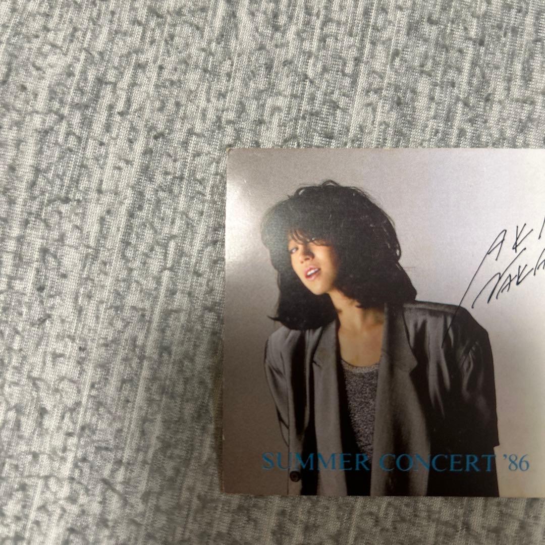 中森明菜 チケット 半券 サイン入り 1986年 コンサート カラー