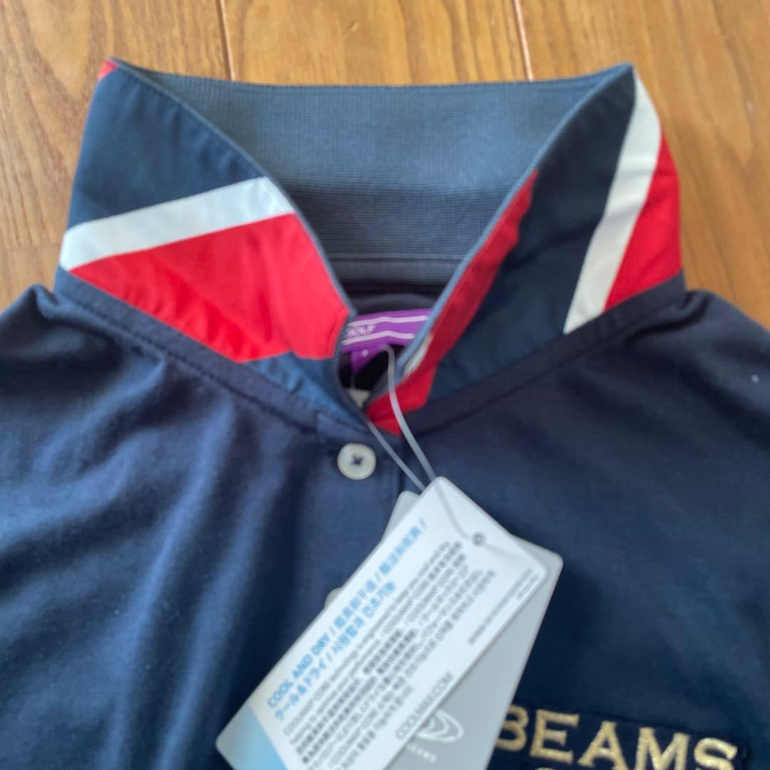 BEAMS GOLF ネイビー ポロシャツ Lサイズ