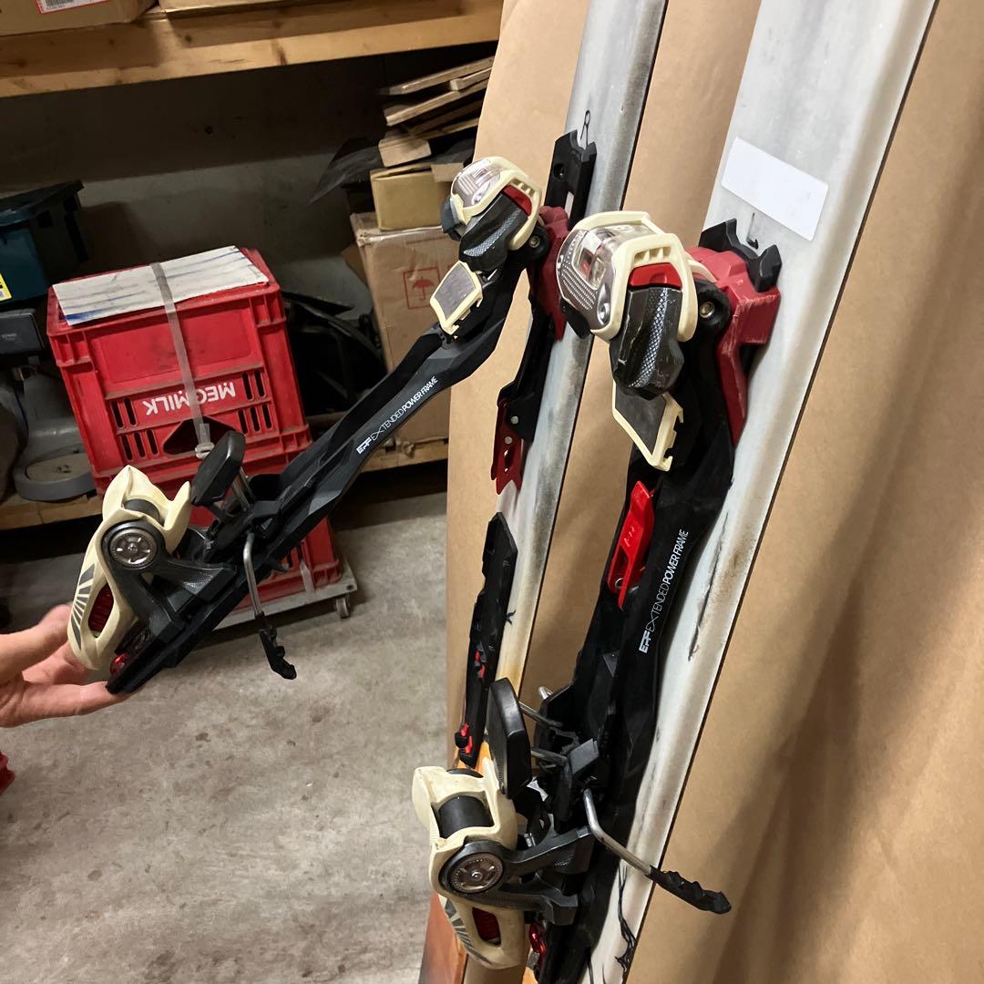バックドロップ ファットスキー ビンディングクランポンシール付き
