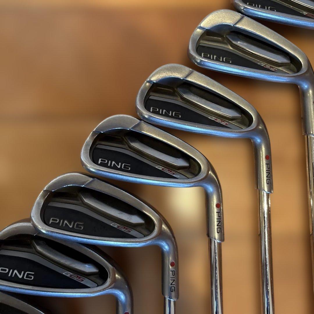 名器 PING G25 アイアン 5〜L 9本 赤 スチール S