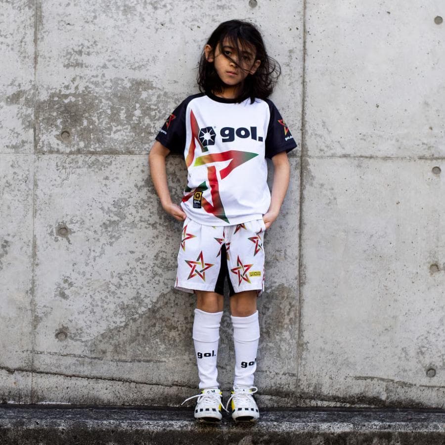 140cm ゴルgol. ジュニアプラシャツプラパン　ホワイト
