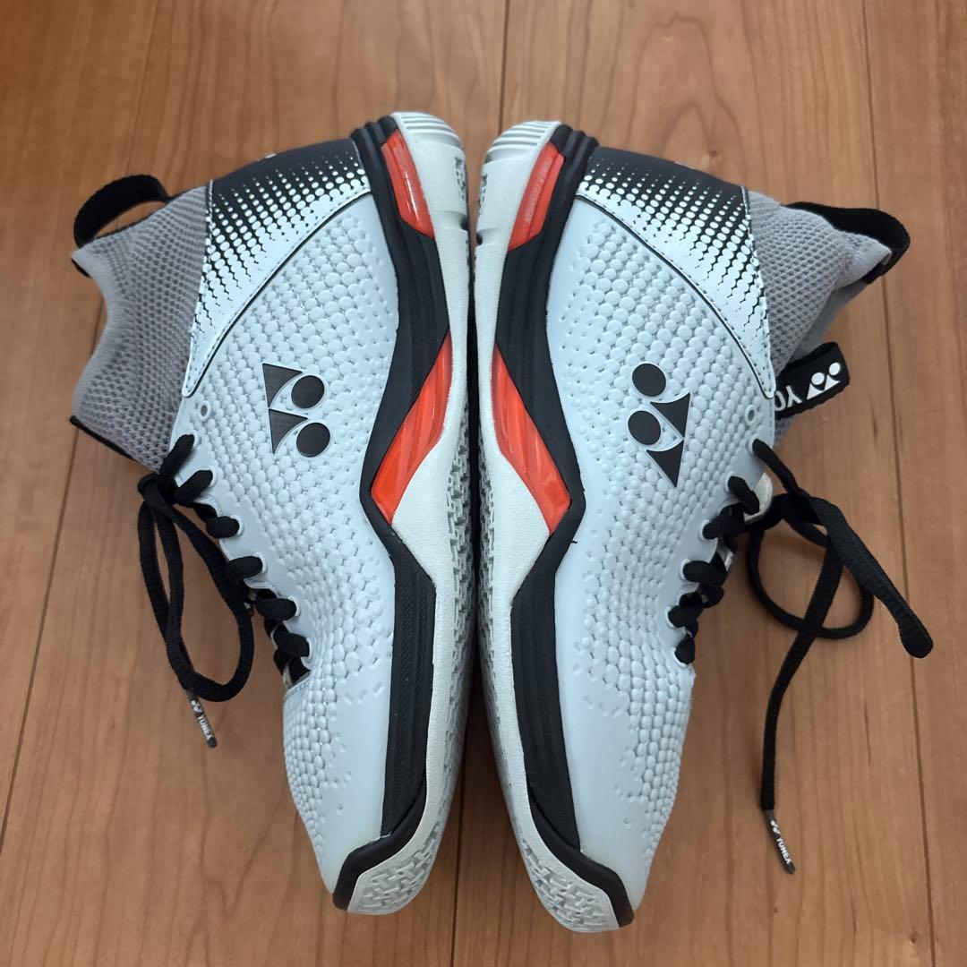 YONEX バドミントン シューズ ハイカット グレー23.5