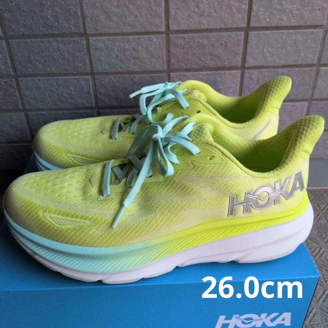 HOKA(ホカオネオネ) クリフトン9 26.0cm イエロー