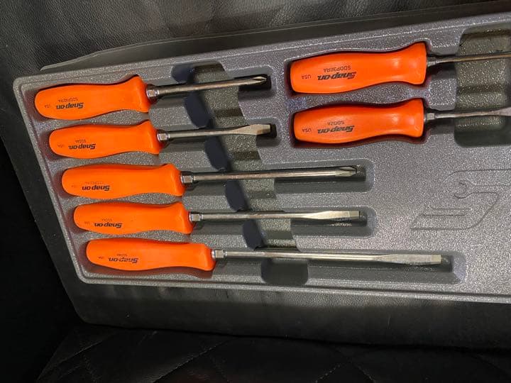 snap-on ドライバーセット　旧グリップ　オレンジ
