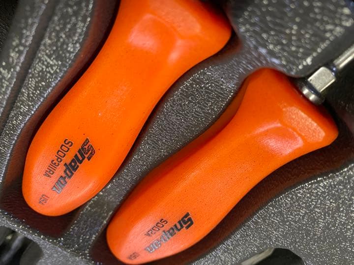 snap-on ドライバーセット　旧グリップ　オレンジ