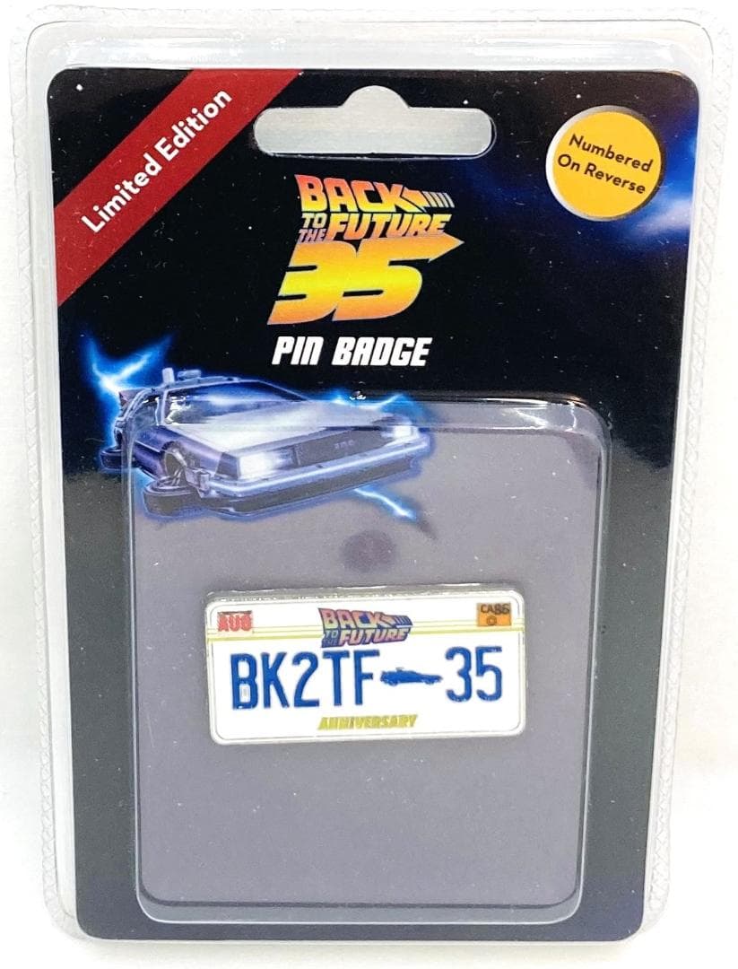 バックトゥザフューチャー ３５周年記念限定 ピンバッジ&キーホルダー＆ネックレス