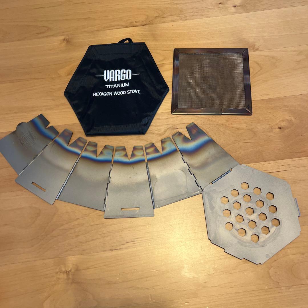 バーゴ チタニウム ヘキサゴンウッドストーブ/ユニフレーム バーナーパッドS