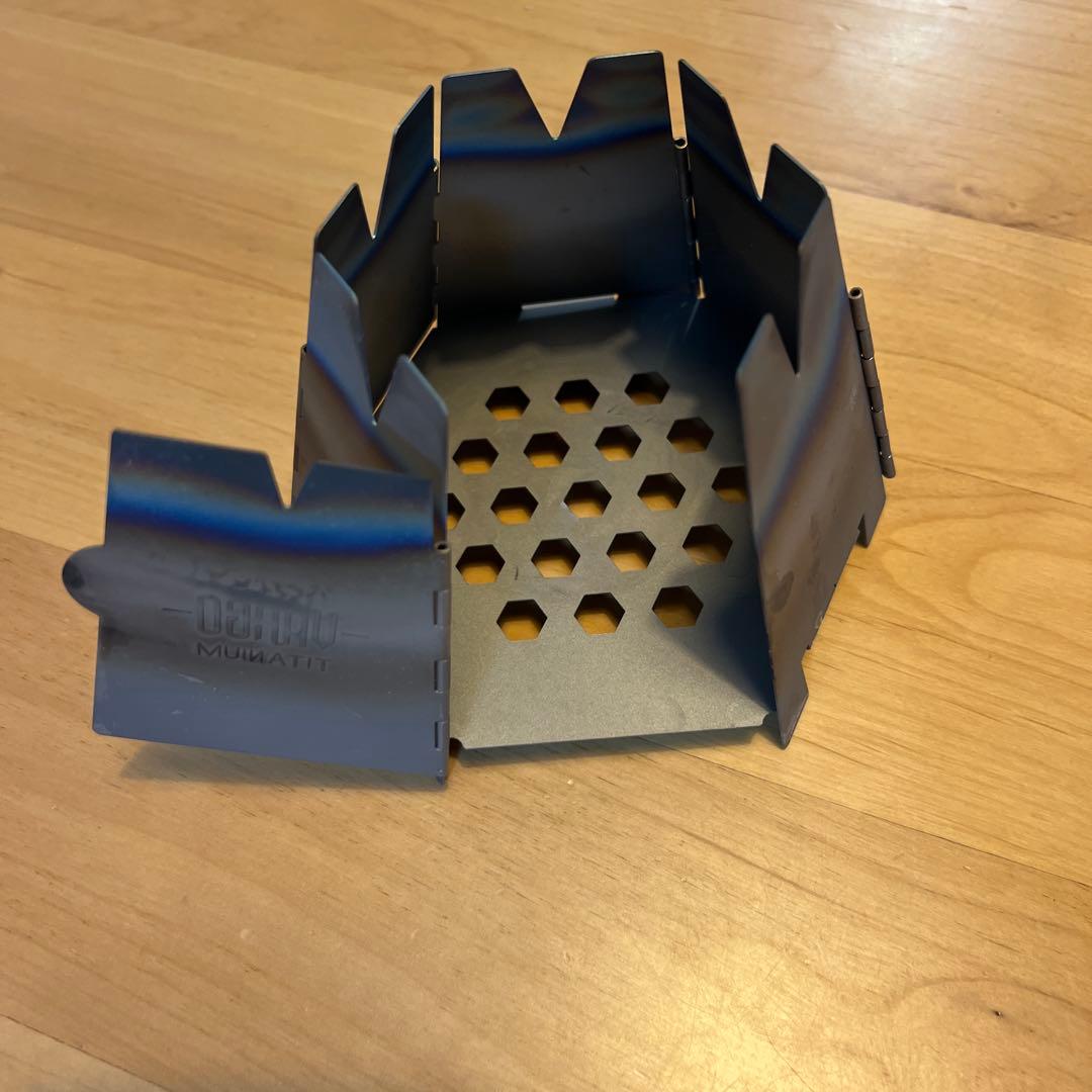バーゴ チタニウム ヘキサゴンウッドストーブ/ユニフレーム バーナーパッドS