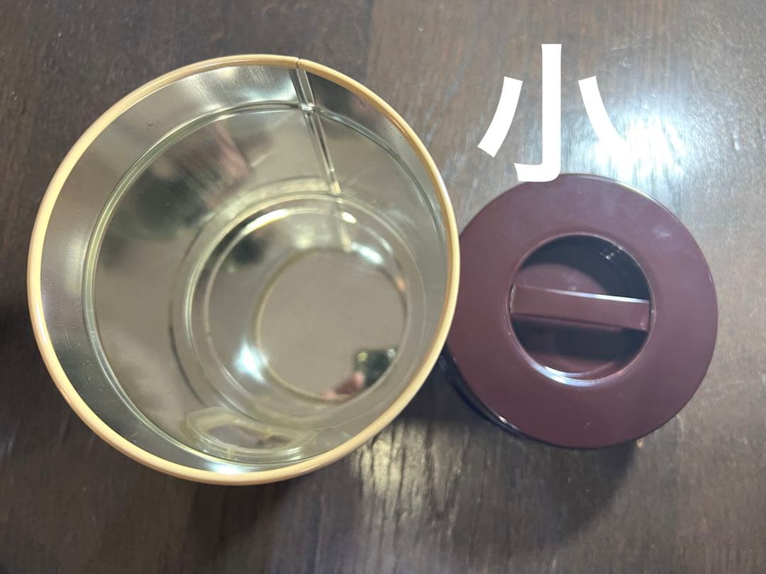 【昭和レトロ】キャニスター（食品容器）小窓付ブリキ缶３個　未使用
