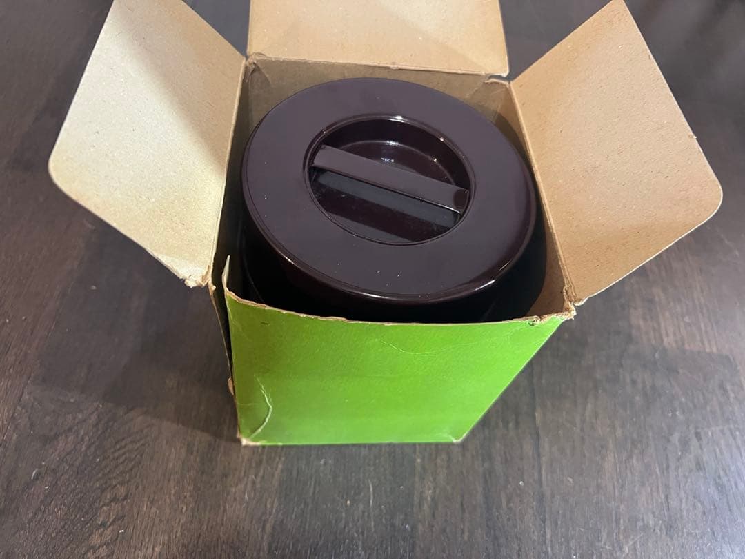 【昭和レトロ】キャニスター（食品容器）小窓付ブリキ缶３個　未使用