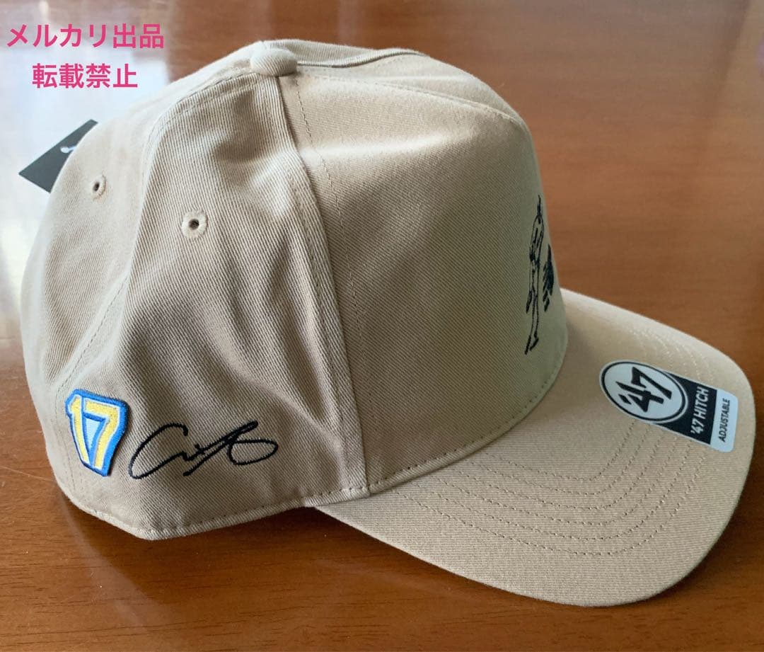 大谷翔平　シグネチャーコレクション　'47キャップ サイン刺繍　ワッペン付き