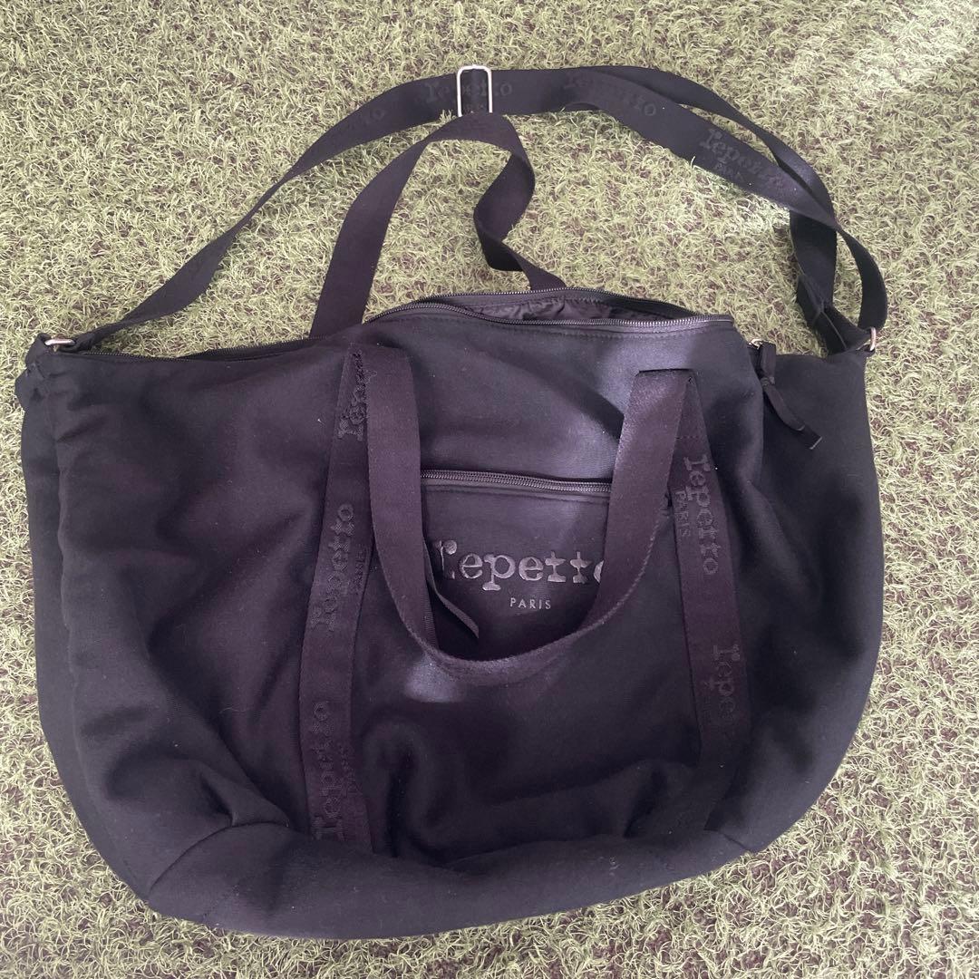 Repetto 黒 ボストンバッグ
