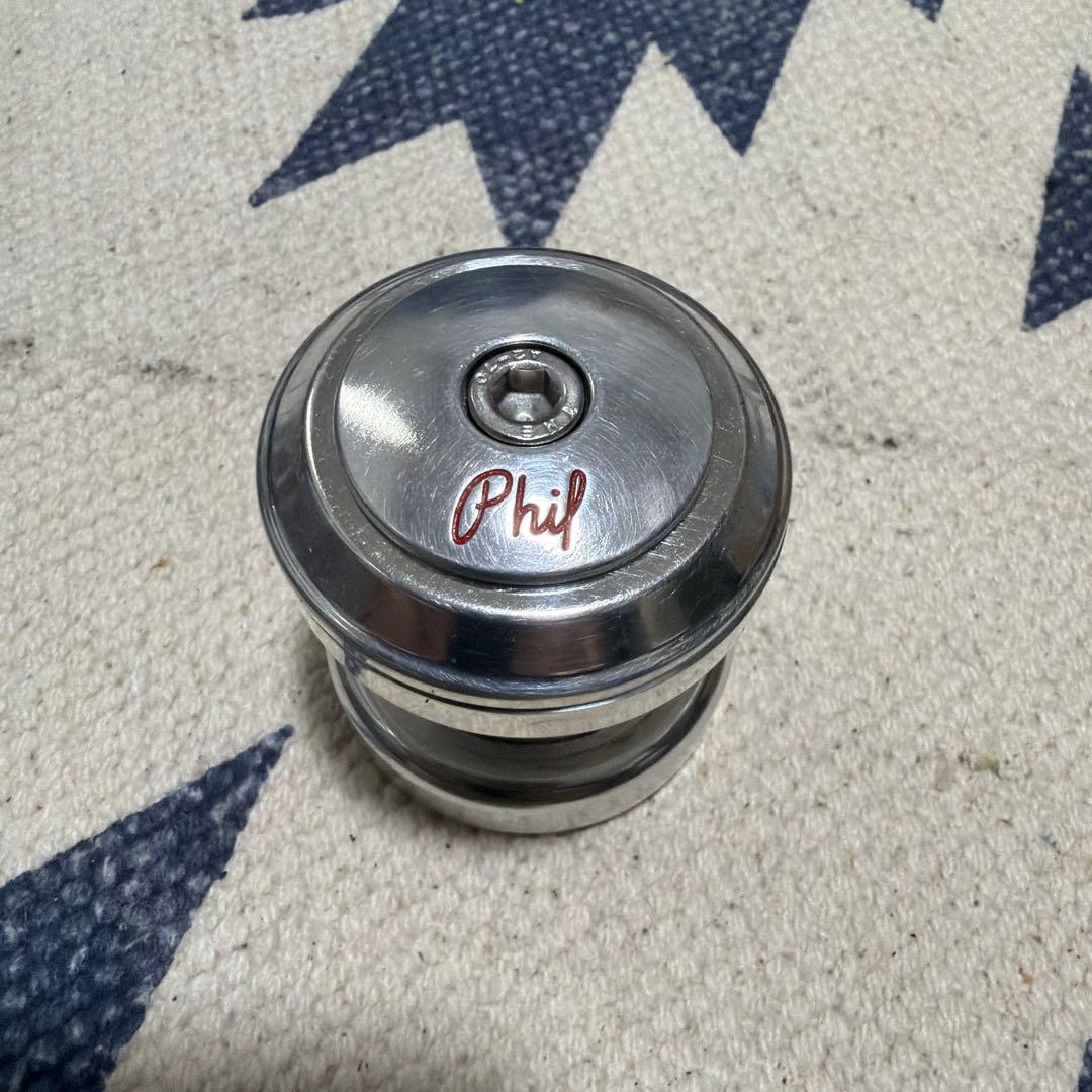 Philwood 1-1/8ヘッドパーツ シルバー フィルウッド
