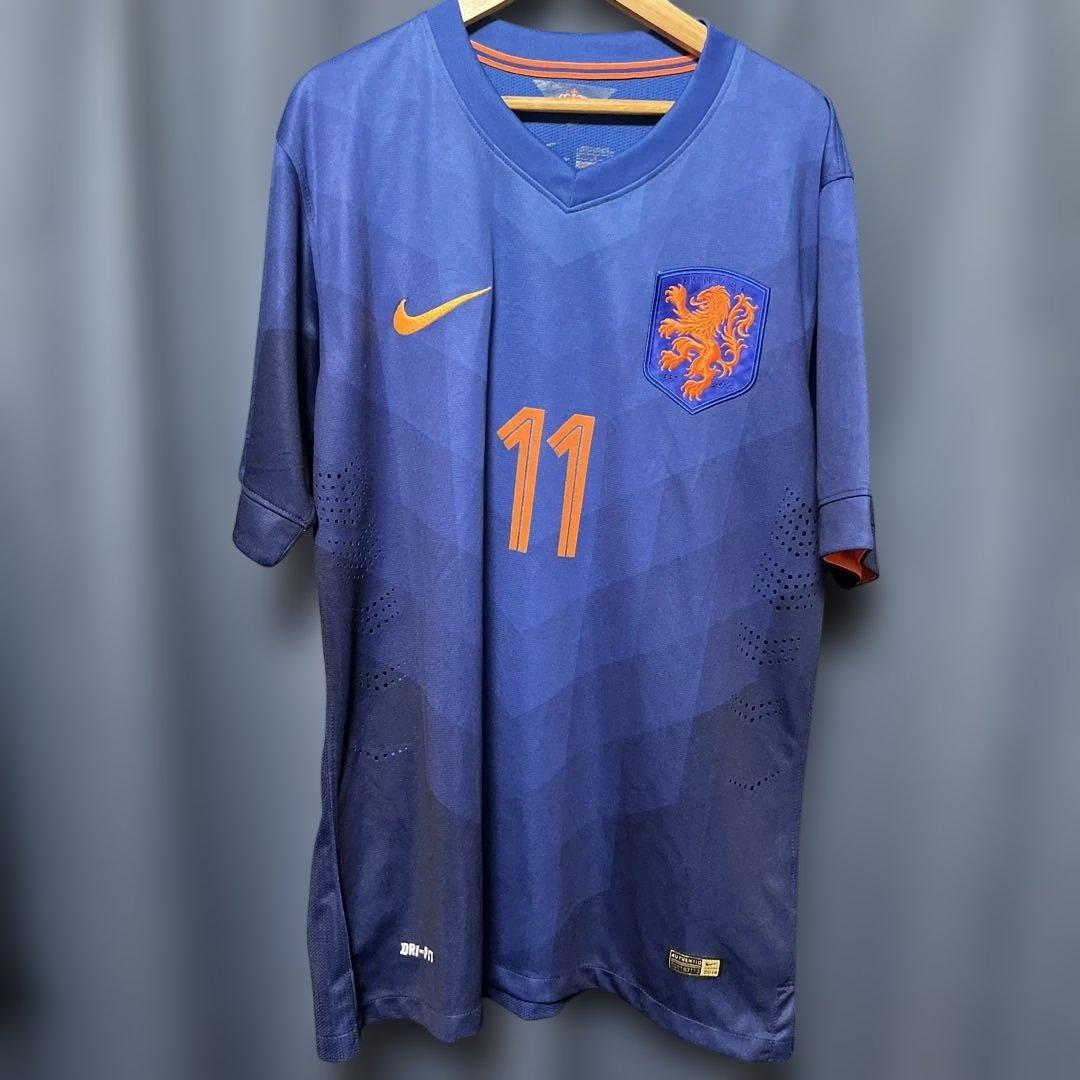 NIKE オランダ代表ユニフォーム ロッベン　2014年 オーセンティック