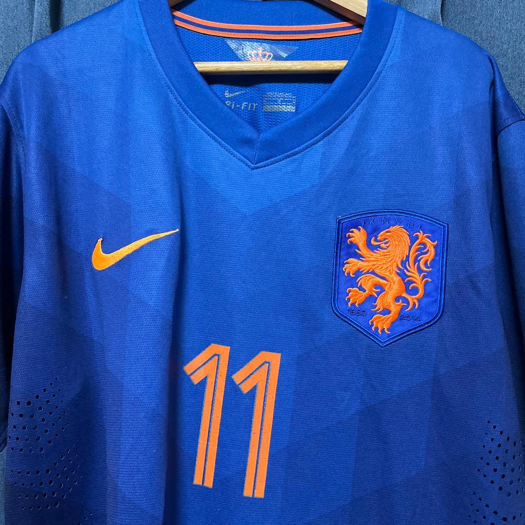 NIKE オランダ代表ユニフォーム ロッベン　2014年 オーセンティック