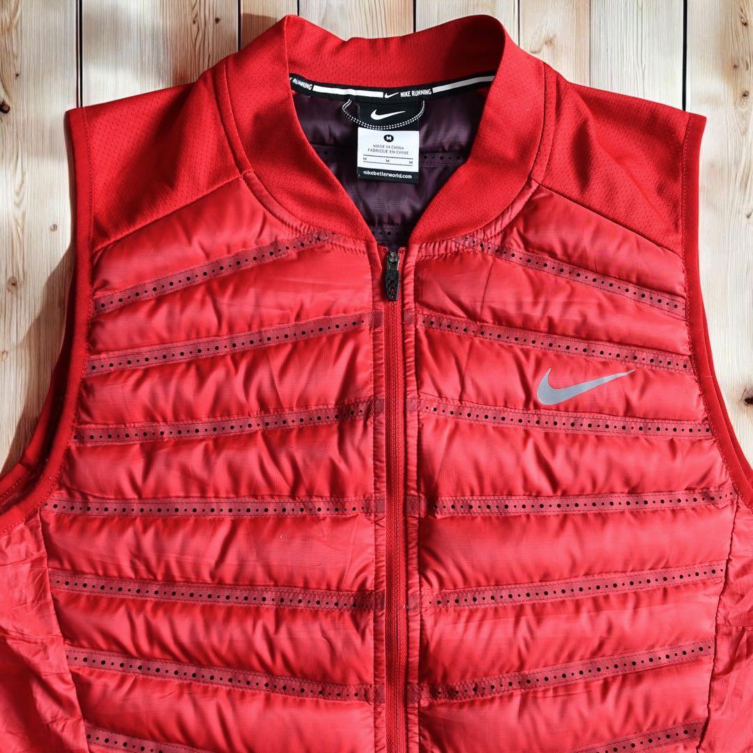 03M812◯NIKE RUNNING エアロフト ダウン ランニングベスト M